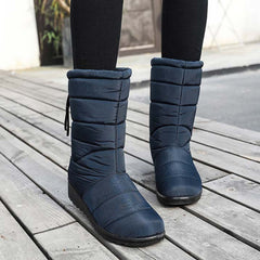 Waterproof Snow Boots Winter Wedge Shoes Women's Footwear