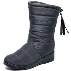 Waterproof Snow Boots Winter Wedge Shoes Women's Footwear