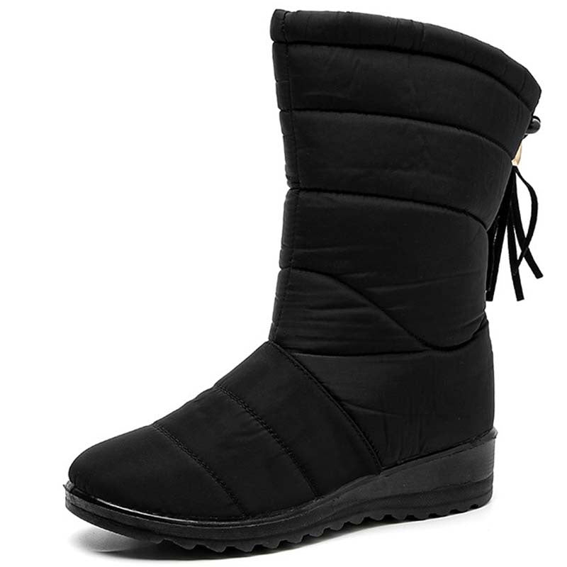 Waterproof Snow Boots Winter Wedge Shoes Women's Footwear