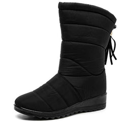 Waterproof Snow Boots Winter Wedge Shoes Women's Footwear