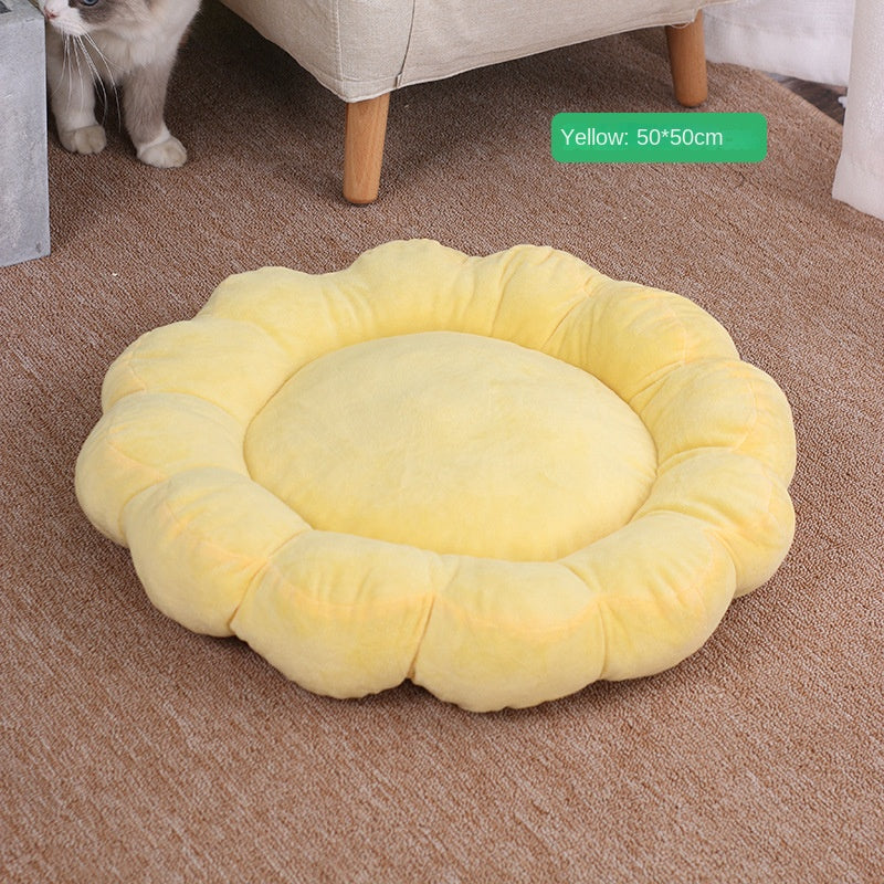Adjustable Flower Pet Bed for Cat or Dog