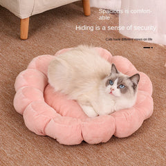 Adjustable Flower Pet Bed for Cat or Dog