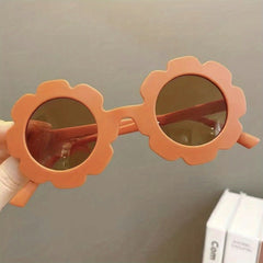 Kids Sweet Round Frame Sunglasses UV Protection