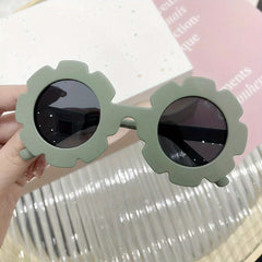 Kids Sweet Round Frame Sunglasses UV Protection