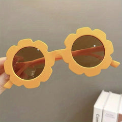 Kids Sweet Round Frame Sunglasses UV Protection