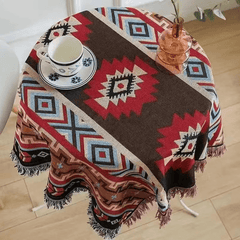 Ethnic Vintage Picnic Mat Machine Washable for Camping Beach Sofa RV