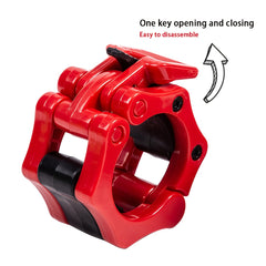 2pcs Barbell Clamps Quick Lock Buckle Safe Dumbbell Bar Clip Weight Plates Clips