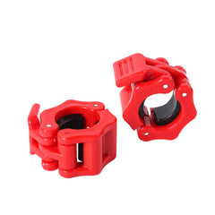 2pcs Barbell Clamps Quick Lock Buckle Safe Dumbbell Bar Clip Weight Plates Clips