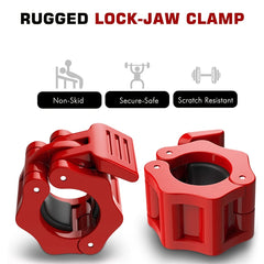 2pcs Barbell Clamps Quick Lock Buckle Safe Dumbbell Bar Clip Weight Plates Clips