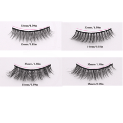 Magnetic Eyelashes & Eyeliner 3 Pairs Kit