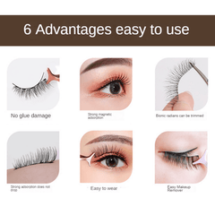Magnetic Eyelashes & Eyeliner 3 Pairs Kit