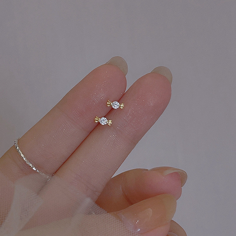 Rhinestone Candy Stud Earrings
