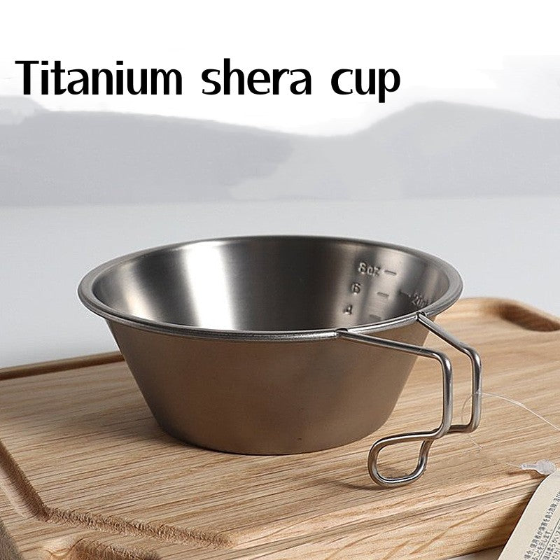 300ml Titanium Bowl for Camping Travel