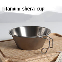 300ml Titanium Bowl for Camping Travel