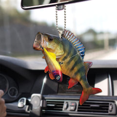 3 Colors Fish Hook Fish Keychain Bag Pendant Car Rearview Mirror Pendant
