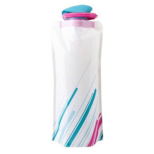 700ml Reusable Sports Bottle for Hiking Foldable Water Bag