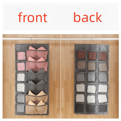 Double-sided Hanging Underwear Storage Bag for Socks and Bras