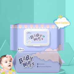 80pcs Soft Lightweight Baby Wipes for Hand & Mouth Cleaning