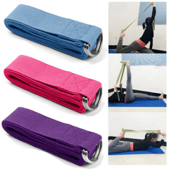 Solid Yoga Stretching Band for Fitness Resistance Strap
