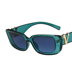 Vintage Rectangle Sunglasses Women Small Frame Sun Glasses Classic Square Oculos
