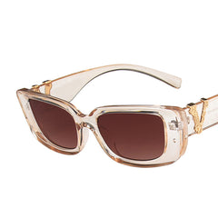 Vintage Rectangle Sunglasses Women Small Frame Sun Glasses Classic Square Oculos