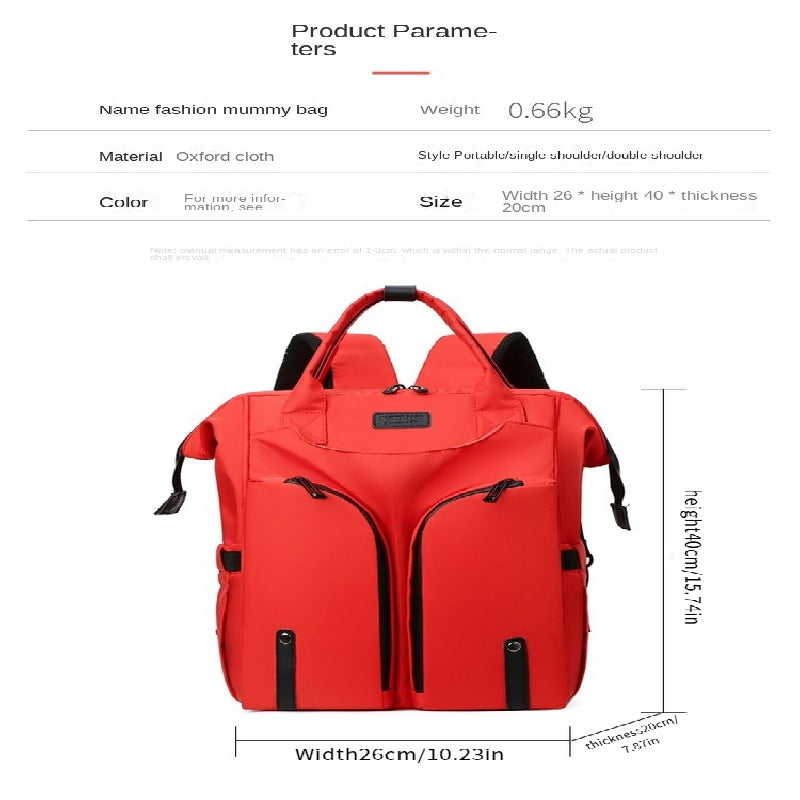 Waterproof Insulated Bottle Bag Backpack Large Capacity Mommy Bag