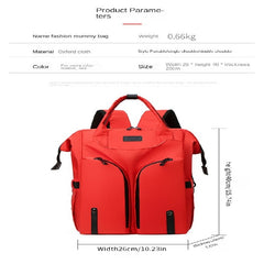 Waterproof Insulated Bottle Bag Backpack Large Capacity Mommy Bag