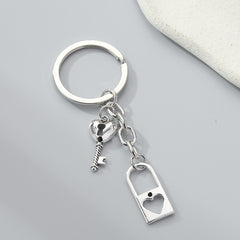 Love Lock Keychain Pendant Bag Purse Ornamnet Creative Gift
