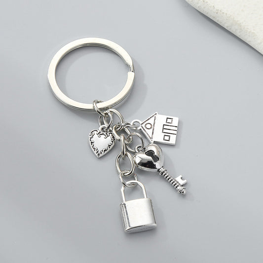 Love Lock Keychain Pendant Bag Purse Ornamnet Creative Gift