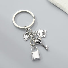 Love Lock Keychain Pendant Bag Purse Ornamnet Creative Gift