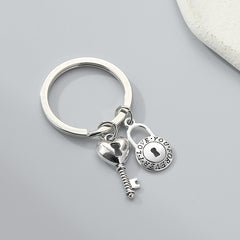 Love Lock Keychain Pendant Bag Purse Ornamnet Creative Gift