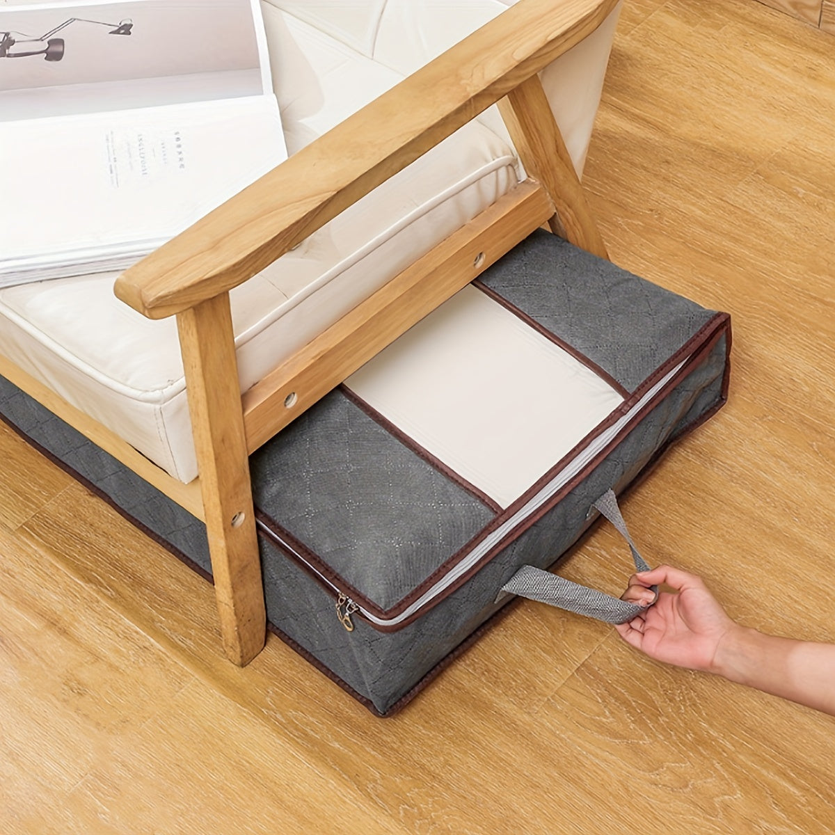 Under Bed Storage Bag Large Capacity Flat Organizer Bag