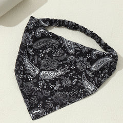 Paisley Print Triangle Scarf Vintage Head Wrap Bandana