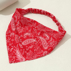 Paisley Print Triangle Scarf Vintage Head Wrap Bandana