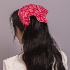 Paisley Print Triangle Scarf Vintage Head Wrap Bandana