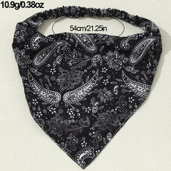Paisley Print Triangle Scarf Vintage Head Wrap Bandana