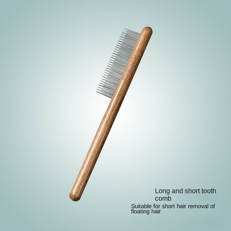 2-in-1 Cat Dog Grooming Tool Hair Removal Comb Slicker Brush