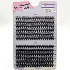 30 40D 12 16mm Mix D Curl Clusters Lashes Soft&Natural False Eyelashes