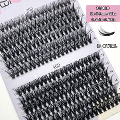 30 40D 12 16mm Mix D Curl Clusters Lashes Soft&Natural False Eyelashes