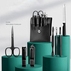 7-Piece Stainless Steel Nail Clippers Set with Earwax Removal Tool