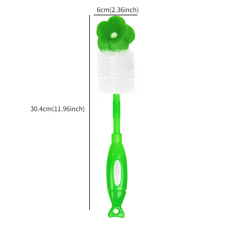 Sponge Bottle Cleaning Brush with Stand Scrubber