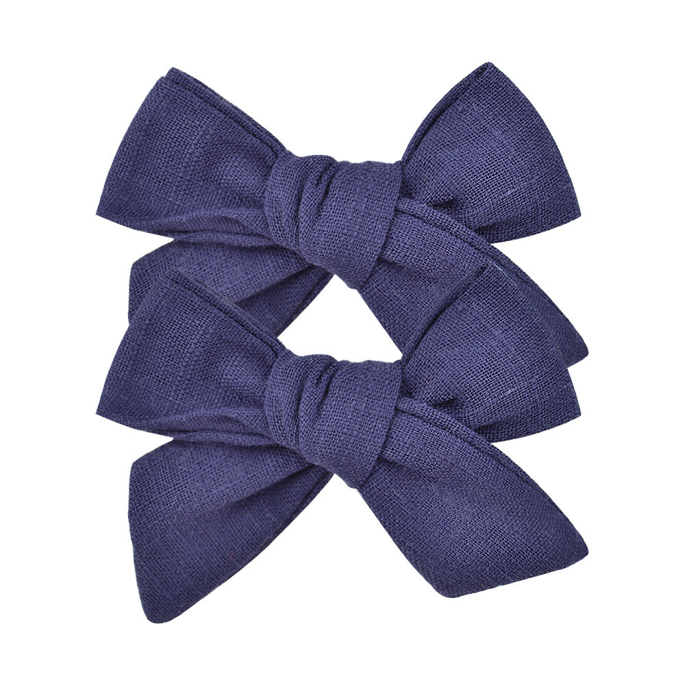 2pcs Girl's Bow Tiara Hairpin Set