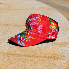 Ethnic Flower Animal Embroidered Sun Hat