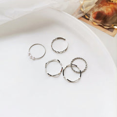 5pcs Little Girls Finger Rings Stackable Jewelry Gift
