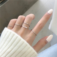 5pcs Little Girls Finger Rings Stackable Jewelry Gift