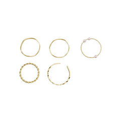 5pcs Little Girls Finger Rings Stackable Jewelry Gift