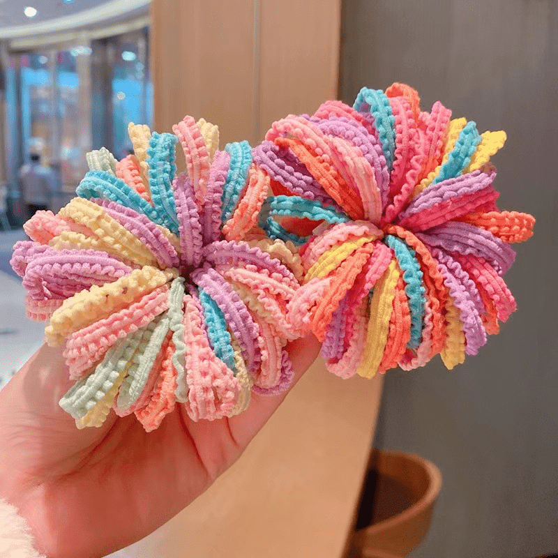 Colorful Hair Ties for Baby Girls - Ponytail Scrunchies
