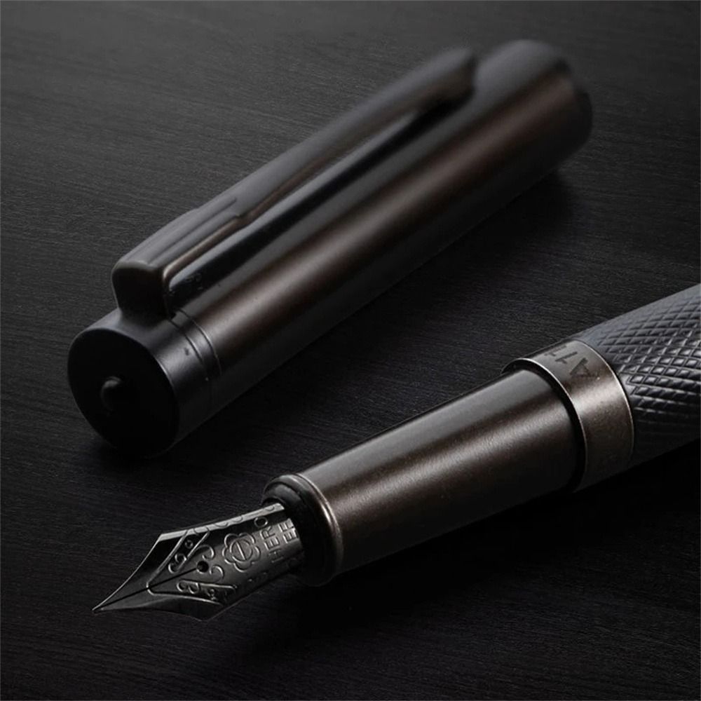 Forest Metal Fountain Pen Extra Fine Nib Tree Texture Excellent Writing Pen