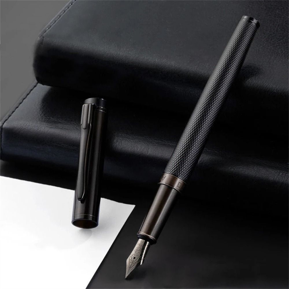 Forest Metal Fountain Pen Extra Fine Nib Tree Texture Excellent Writing Pen