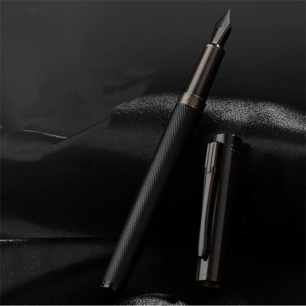 Forest Metal Fountain Pen Extra Fine Nib Tree Texture Excellent Writing Pen